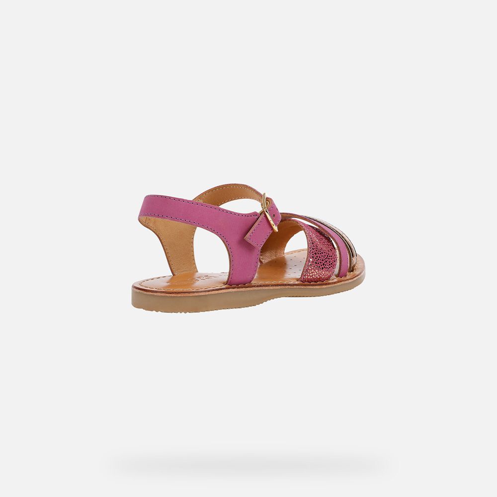 Geox Sandals Pink Eolie - Geox Girls Shoes - AWRDSJ680